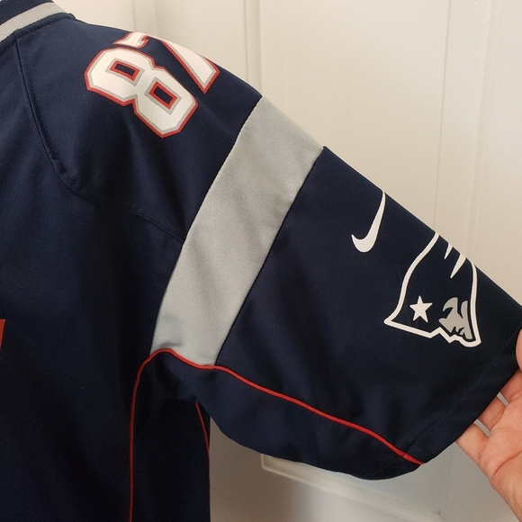 NFL Nike New England Patriots Jersey Size XL 18/20 Navy Gronkowski - Picture 3 of 9